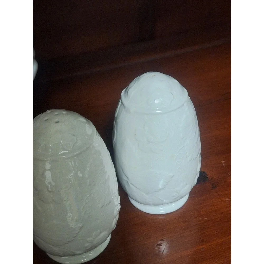 Ironstone salt and pepper shakers